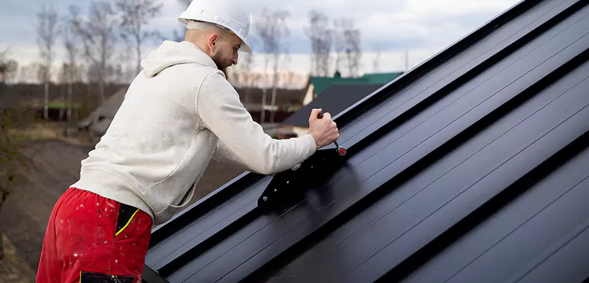 Tin Roof Ridge Cap Installation in Rancho Santa Fe